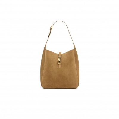 YSL LE 5 À 7 SUEDE HOBO BAG IN OLIVE 7538371U80W3194 (30*31*13cm)