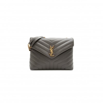 YSL LOULOU MEDIUM CHAIN BAG IN QUILTED LEATHER 487216503252 (32*22*12cm)