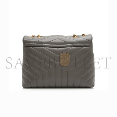 YSL LOULOU MEDIUM CHAIN BAG IN QUILTED LEATHER 487216503252 (32*22*12cm)