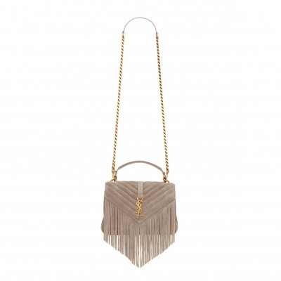 YSL MONOGRAM COLLEGE MEDIUM IN SUEDE 5317050U0I71722 (24*17*6cm)