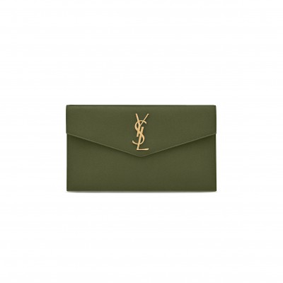 YSL UPTOWN POUCH IN GRAIN DE POUDRE LEATHER 565739300569 (27*16*2cm)