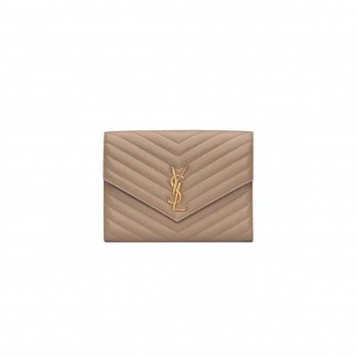 YSL CASSANDRE MATELASSÉ FLAP POUCH IN LAMBSKIN 759533AAA441722 (21*16*3cm)