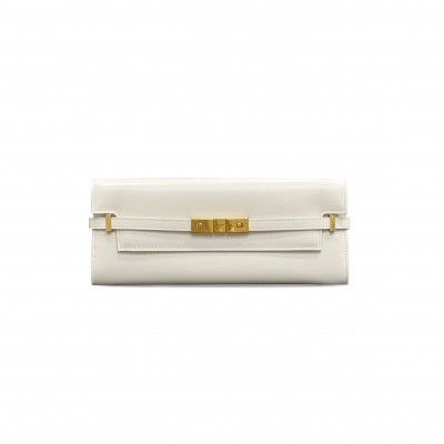 YSL MANHATTAN CLUTCH IN BOX SAINT LAURENT LEATHER 695949363321 (31*14*3cm)
