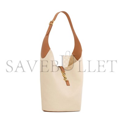 YSL LE 5 À 7 HOBO IN CANVAS AND LEATHER 793088FAC7T9856 (44*32*3cm)