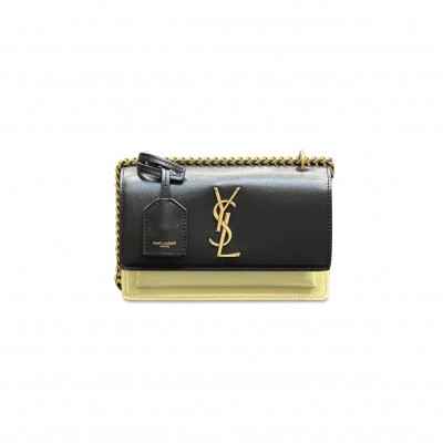 YSL SUNSET CHAIN WALLET IN SMOOTH LEATHER 441972522416 (19*14*5.5cm)