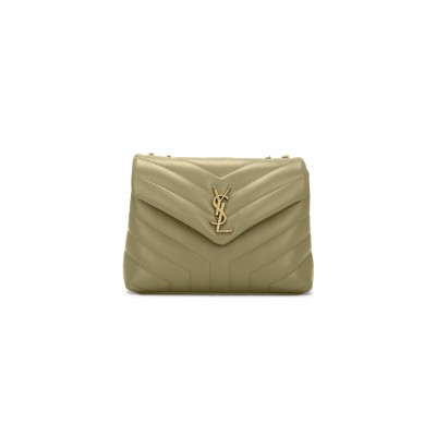 YSL LOULOU SMALL CHAIN BAG IN QUILTED LEATHER 494699306588 (23*17*9cm)