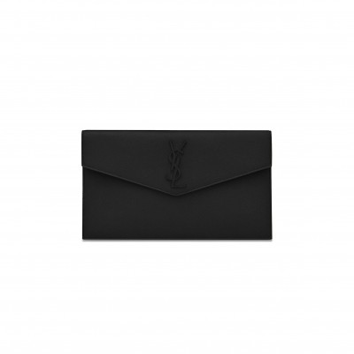 YSL UPTOWN POUCH IN GRAIN DE POUDRE LEATHER 5657391GF0U1000 (27*16*2cm)