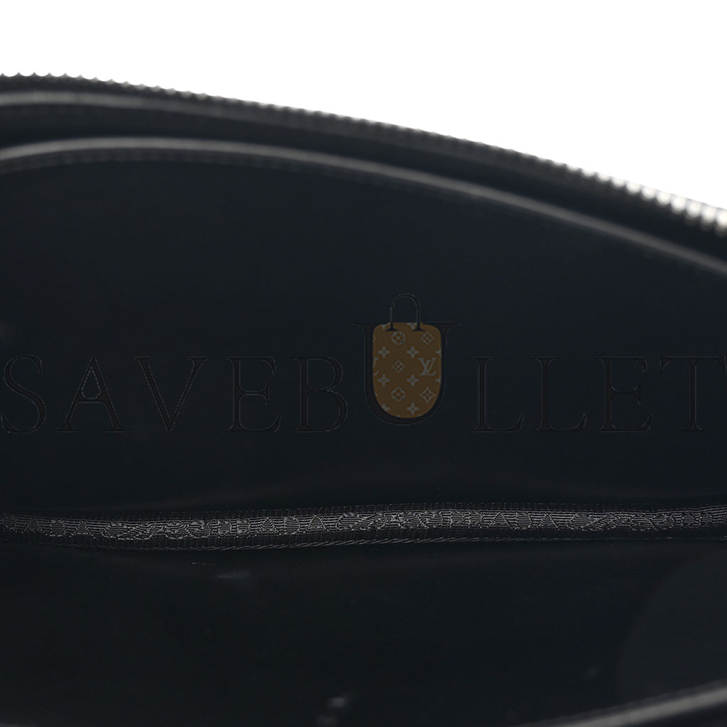 PRADA VITELLO DAINO WRISTLET POUCH BLACK (25*18*5cm) PRADA VITELLO DAINO WRISTLET POUCH BLACK (25*18*5cm)
