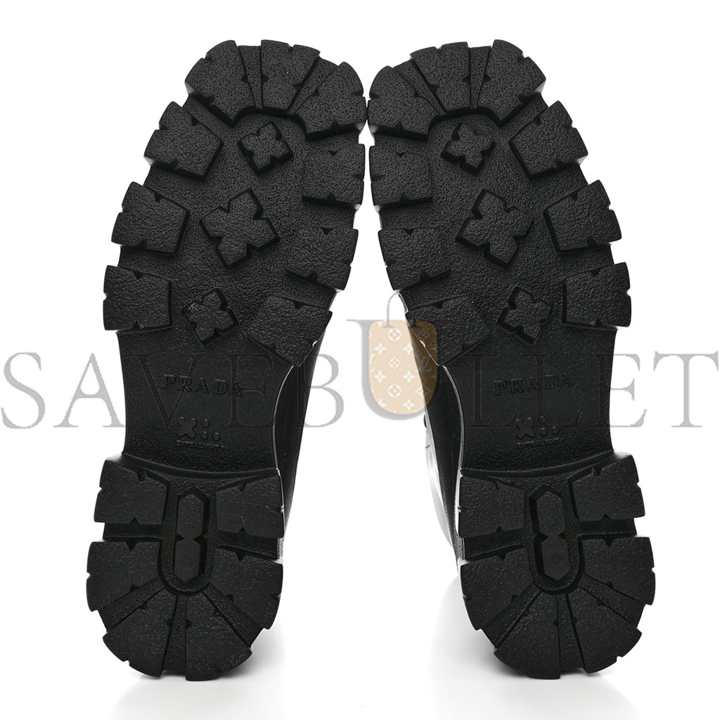 PRADA VITELLO MENS LUG SOLE 45MM COMBAT BOOTS 9 BLACK PRADA VITELLO MENS LUG SOLE 45MM COMBAT BOOTS 9 BLACK