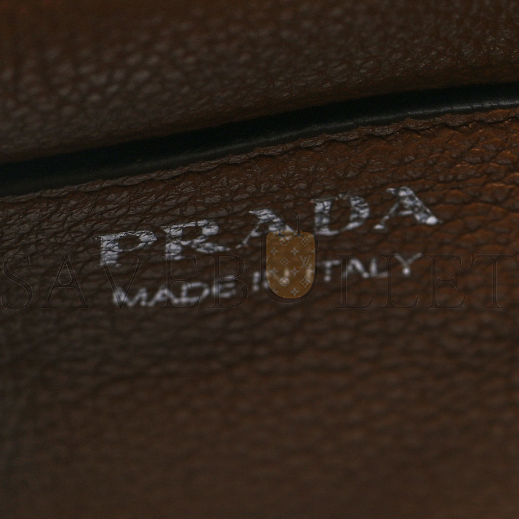 PRADA VITELLO DAINO SOFT MINI SHOULDER BAG CARAMEL (20*19*13cm) PRADA VITELLO DAINO SOFT MINI SHOULDER BAG CARAMEL (20*19*13cm)