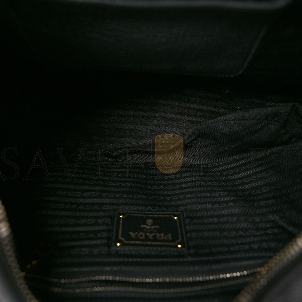 PRADA VITELLO DAINO HOBO BLACK (36*30*15cm) PRADA VITELLO DAINO HOBO BLACK (36*30*15cm)