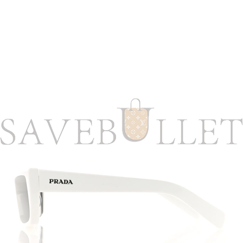 PRADA ACETATE SUNGLASSES SPR 24Y WHITE PRADA ACETATE SUNGLASSES SPR 24Y WHITE