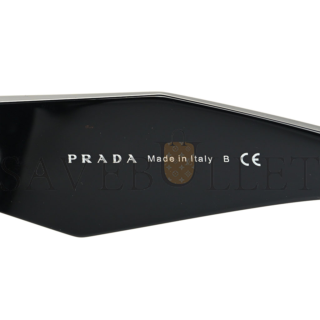 PRADA ACETATE SYMBOLE SUNGLASSES SPR 07Y BLACK PRADA ACETATE SYMBOLE SUNGLASSES SPR 07Y BLACK