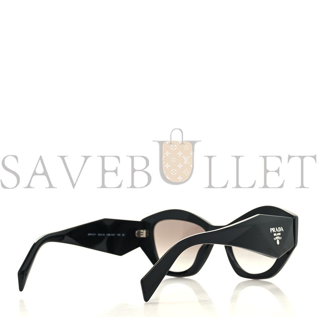 PRADA ACETATE SYMBOLE SUNGLASSES SPR 07Y BLACK PRADA ACETATE SYMBOLE SUNGLASSES SPR 07Y BLACK