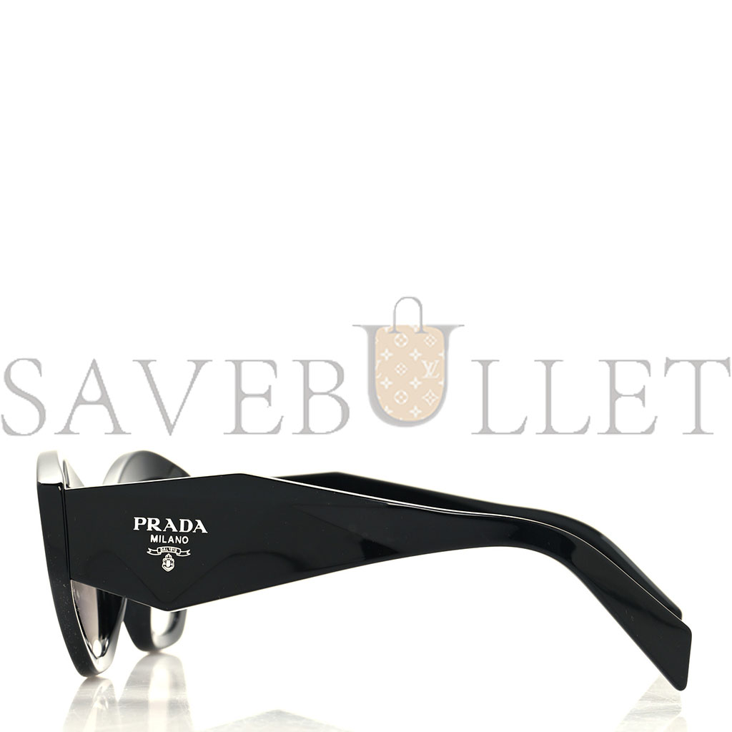 PRADA ACETATE SYMBOLE SUNGLASSES SPR 07Y BLACK PRADA ACETATE SYMBOLE SUNGLASSES SPR 07Y BLACK