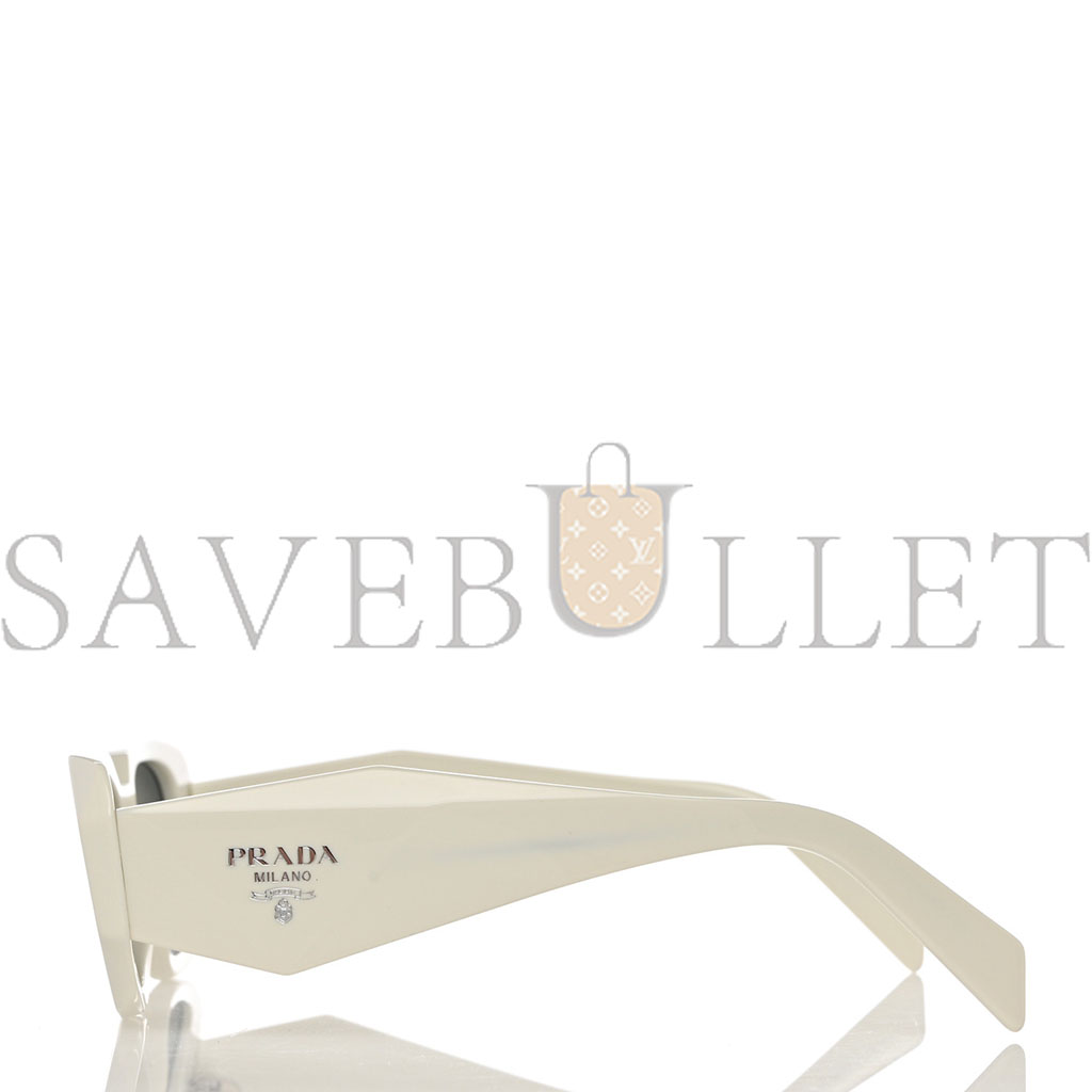 PRADA ACETATE SYMBOLE SUNGLASSES SPR 17W WHITE PRADA ACETATE SYMBOLE SUNGLASSES SPR 17W WHITE
