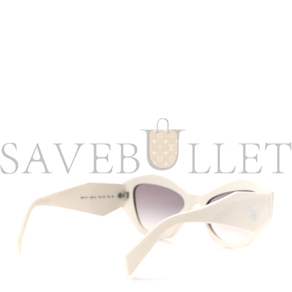 PRADA ACETATE SYMBOLE SUNGLASSES SPR 07Y WHITE PRADA ACETATE SYMBOLE SUNGLASSES SPR 07Y WHITE