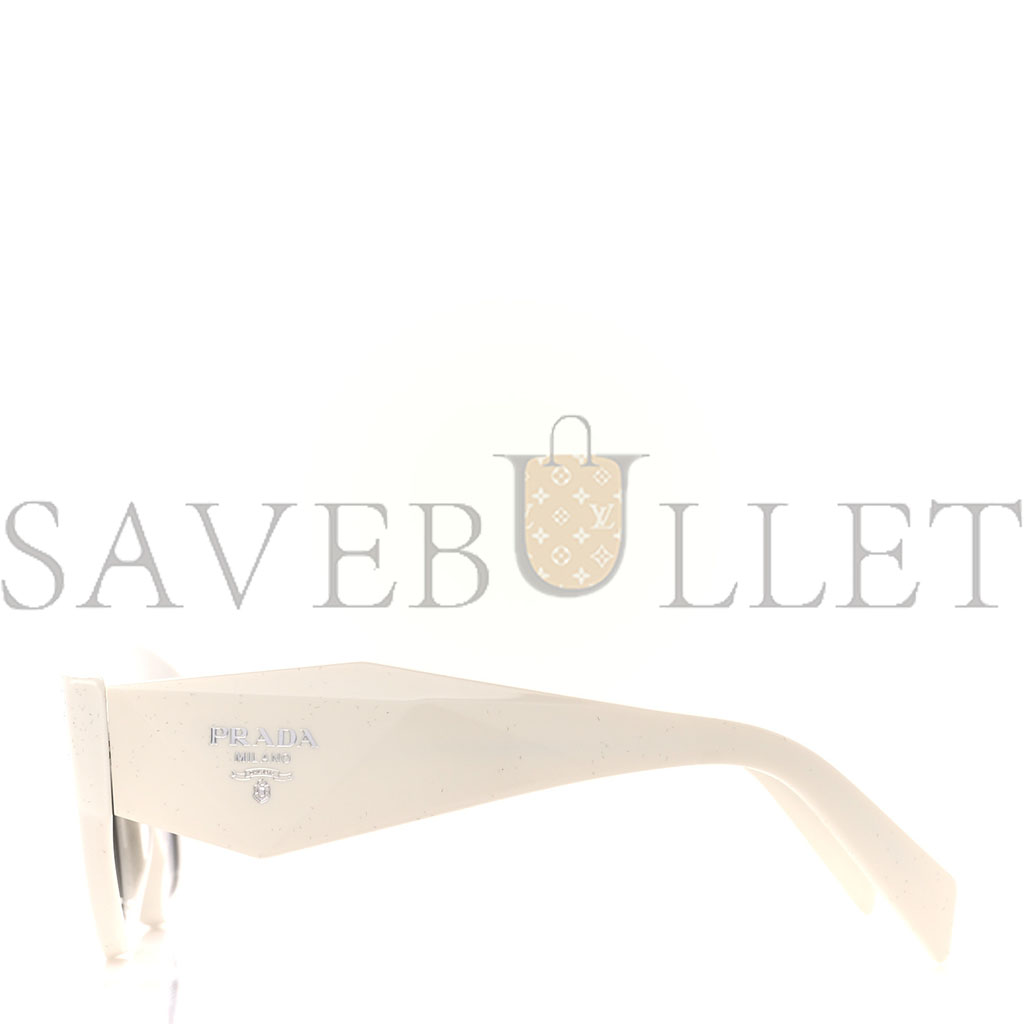 PRADA ACETATE SYMBOLE SUNGLASSES SPR 07Y WHITE PRADA ACETATE SYMBOLE SUNGLASSES SPR 07Y WHITE