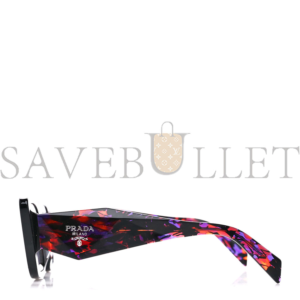 PRADA ACETATE SYMBOLE SUNGLASSES SPR 08Y PURPLE MULTICOLOR PRADA ACETATE SYMBOLE SUNGLASSES SPR 08Y PURPLE MULTICOLOR