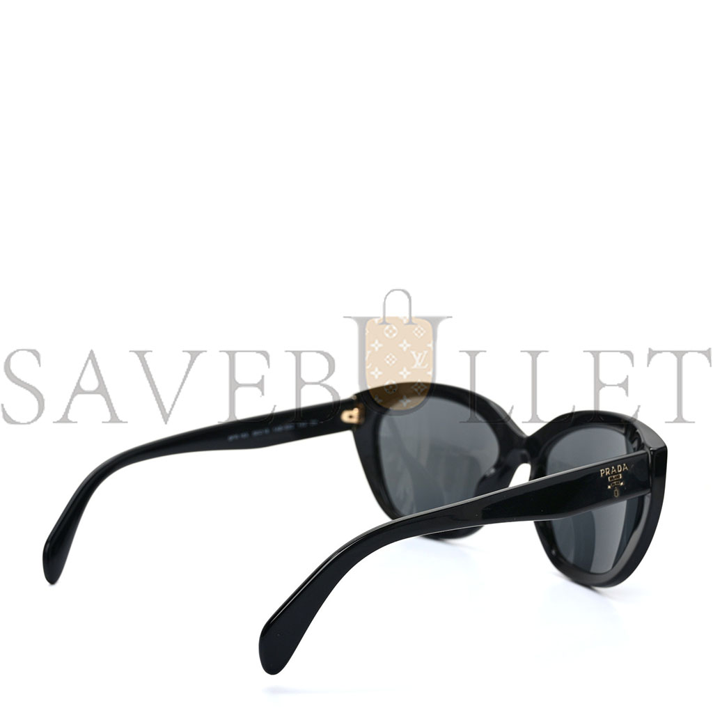 PRADA ACETATE SUNGLASSES SPR 16X BLACK PRADA ACETATE SUNGLASSES SPR 16X BLACK