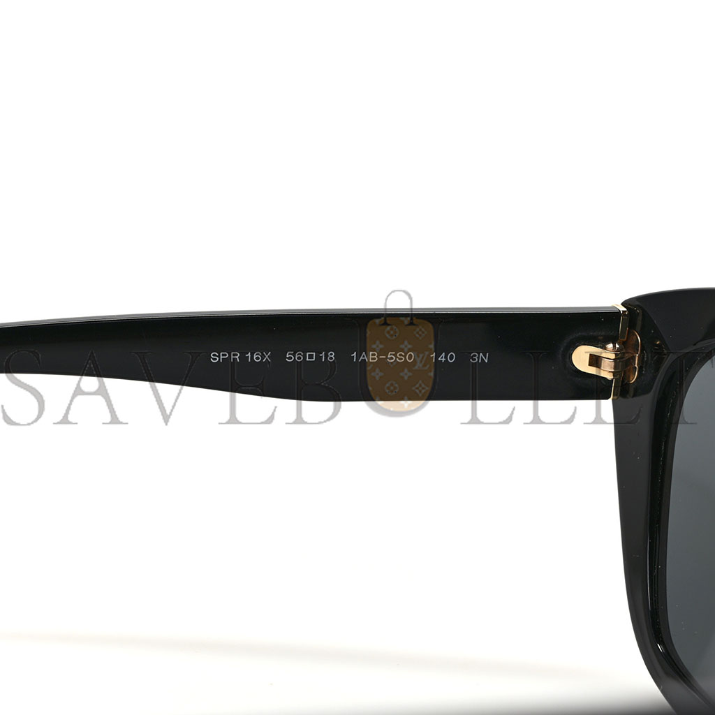 PRADA ACETATE SUNGLASSES SPR 16X BLACK PRADA ACETATE SUNGLASSES SPR 16X BLACK