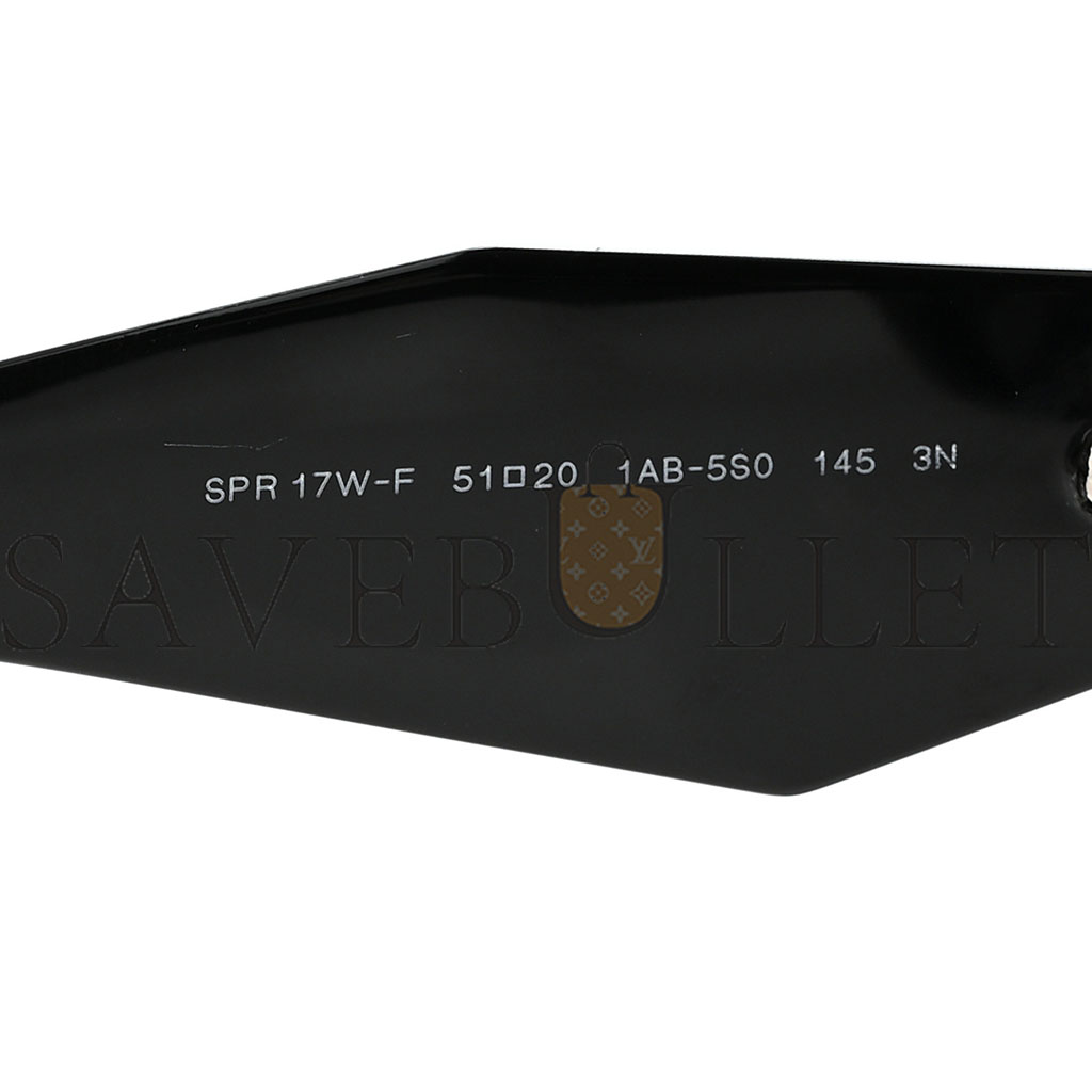 PRADA ACETATE SYMBOLE SUNGLASSES SPR 17W BLACK PRADA ACETATE SYMBOLE SUNGLASSES SPR 17W BLACK