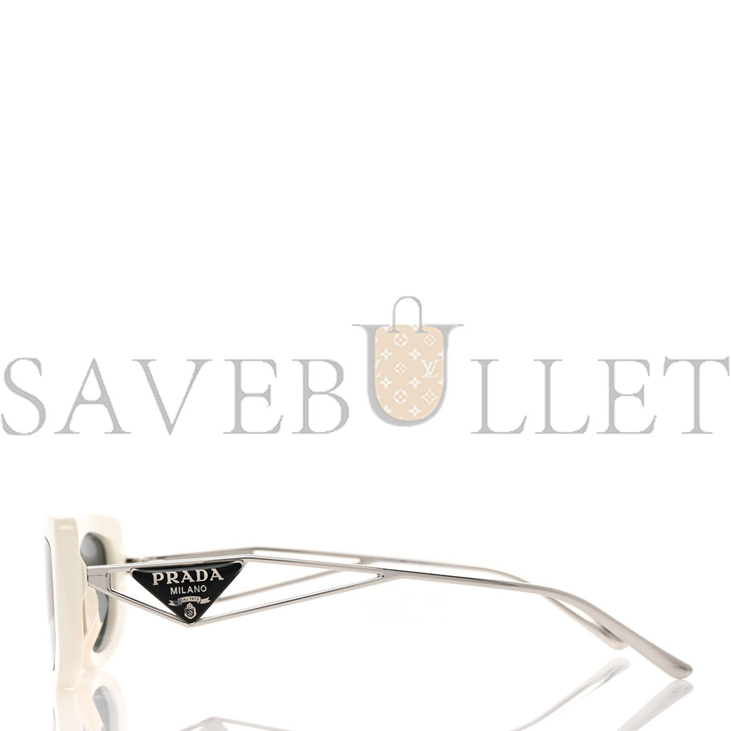 PRADA ACETATE SUNGLASSES SPR 14Y WHITE PRADA ACETATE SUNGLASSES SPR 14Y WHITE