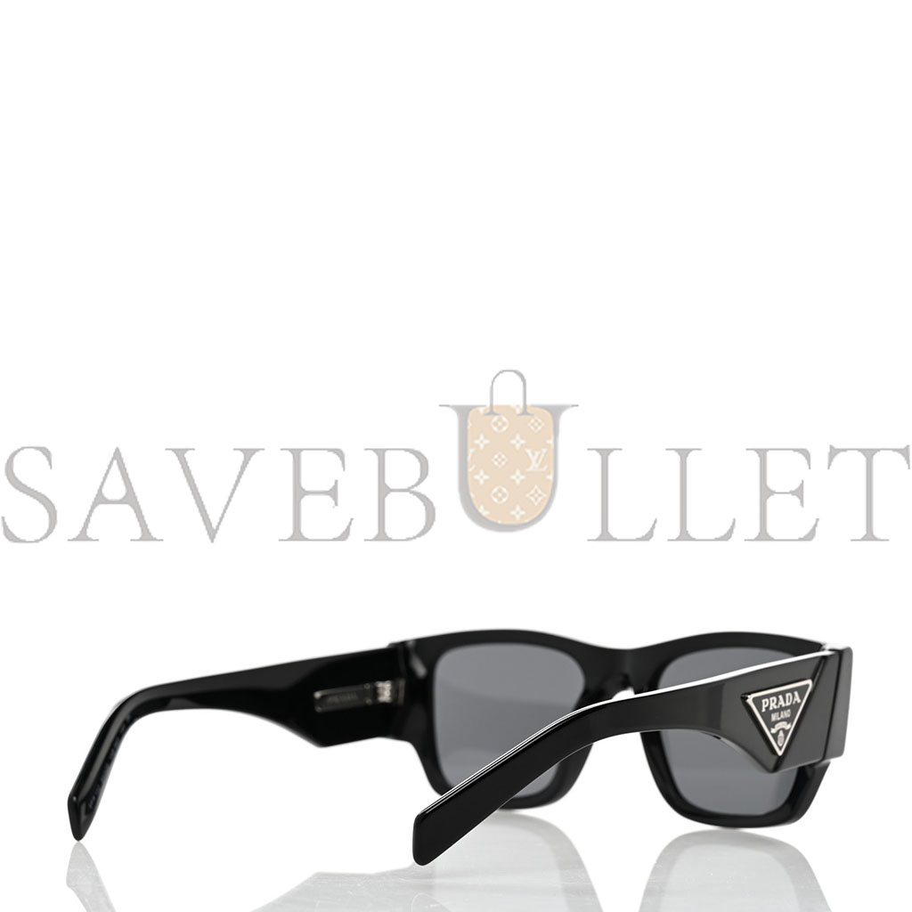 PRADA ACETATE SYMBOLE SUNGLASSES SPR 10Z BLACK PRADA ACETATE SYMBOLE SUNGLASSES SPR 10Z BLACK