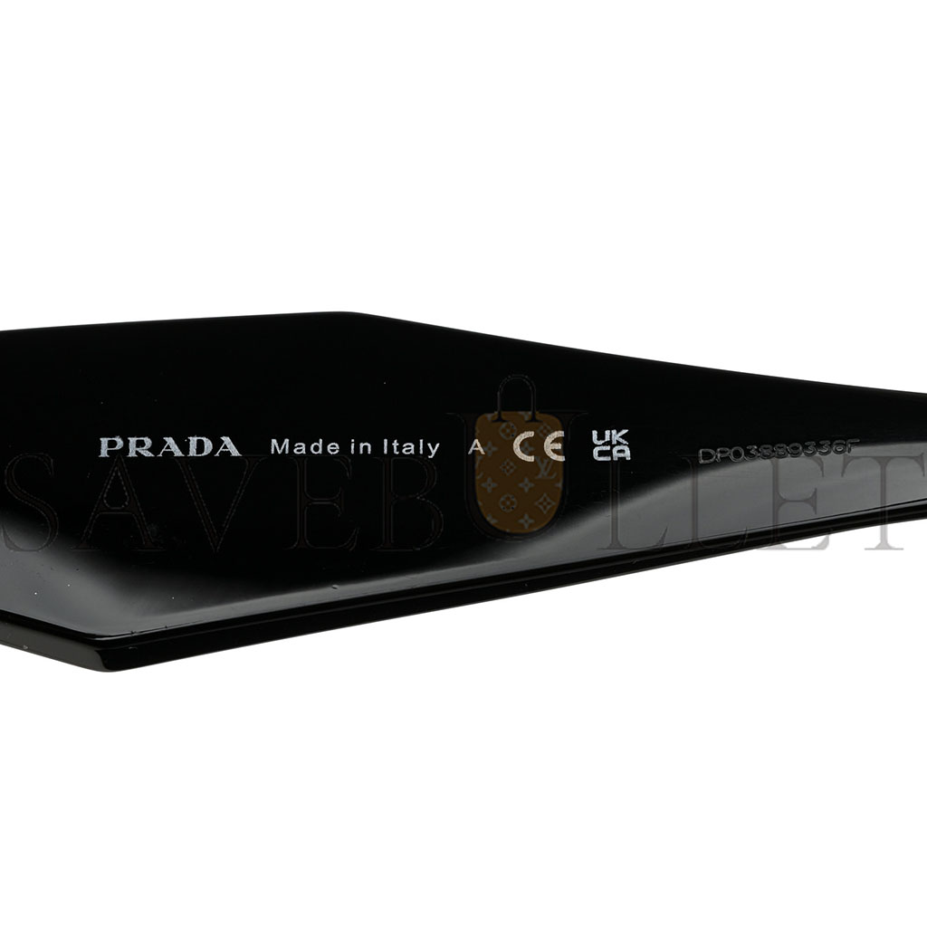 PRADA ACETATE SYMBOLE SUNGLASSES SPR 17W BLACK PRADA ACETATE SYMBOLE SUNGLASSES SPR 17W BLACK
