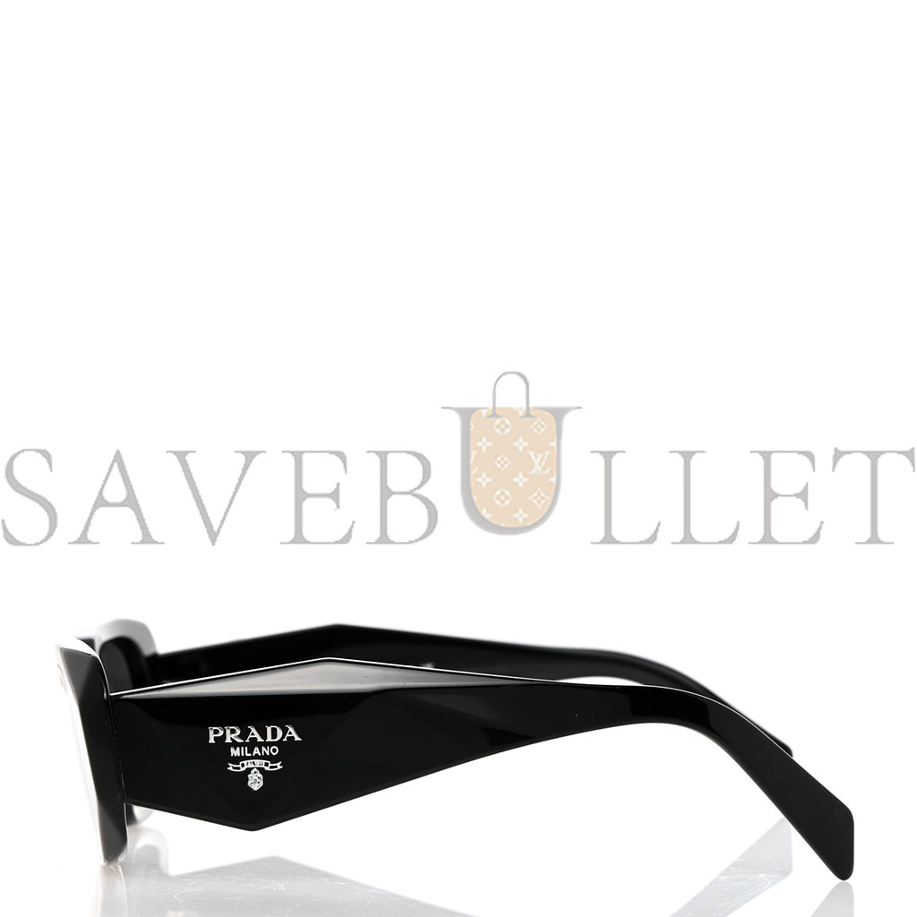 PRADA ACETATE SYMBOLE SUNGLASSES SPR 17W BLACK PRADA ACETATE SYMBOLE SUNGLASSES SPR 17W BLACK