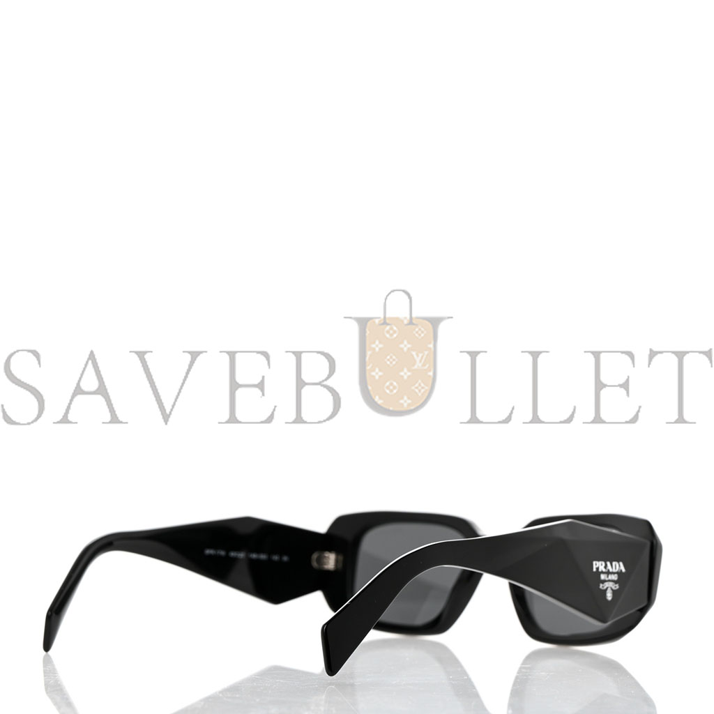 PRADA ACETATE SYMBOLE SUNGLASSES SPR 17W BLACK PRADA ACETATE SYMBOLE SUNGLASSES SPR 17W BLACK