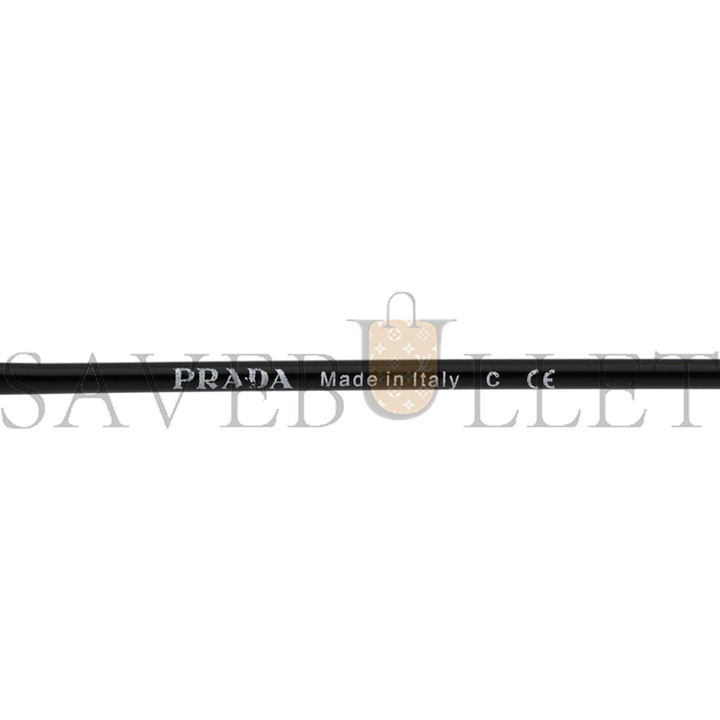 PRADA AVIATOR SUNGLASSES SPR 57X BLACK YELLOW PRADA AVIATOR SUNGLASSES SPR 57X BLACK YELLOW