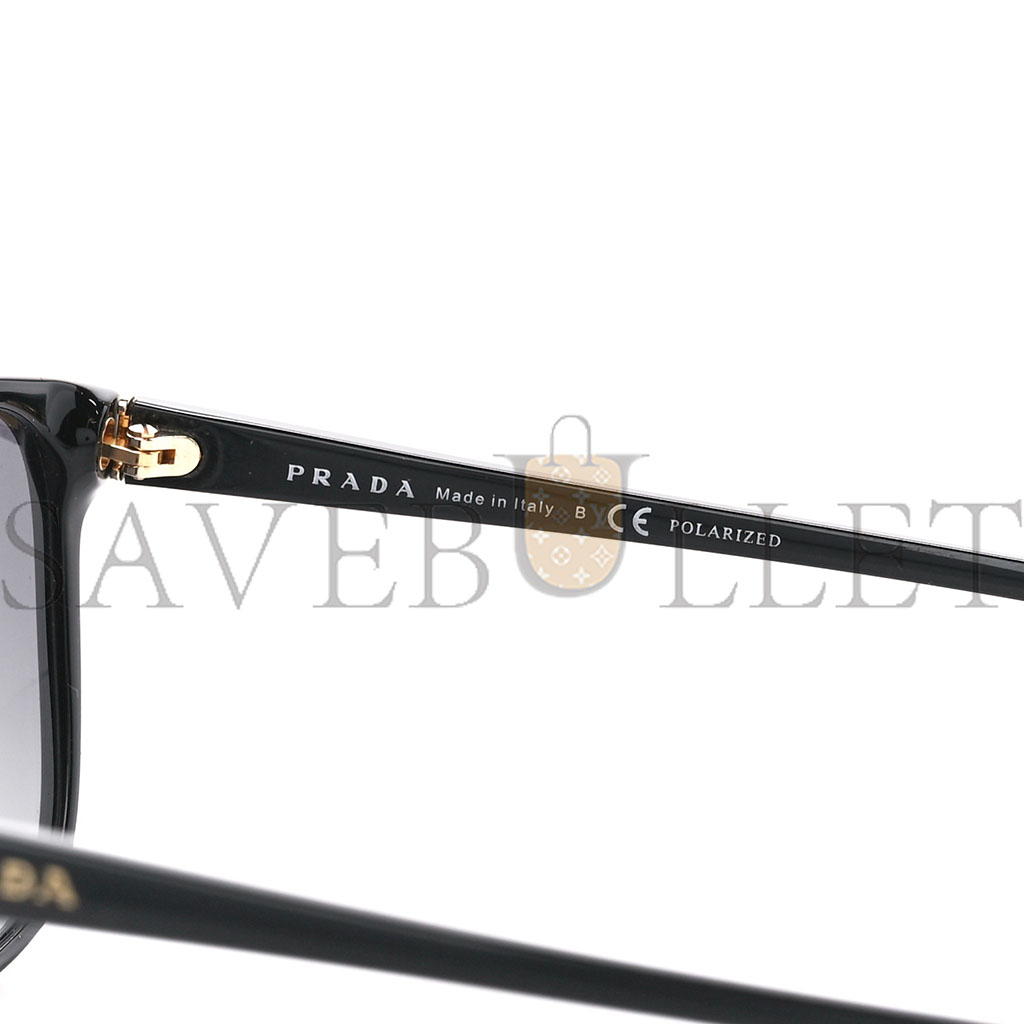 PRADA ACETATE SUNGLASSES SPR 01O BLACK PRADA ACETATE SUNGLASSES SPR 01O BLACK