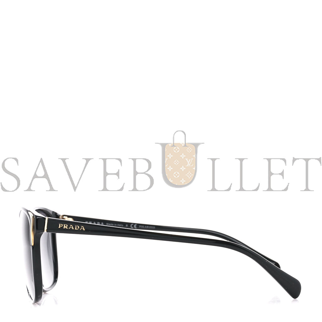 PRADA ACETATE SUNGLASSES SPR 01O BLACK PRADA ACETATE SUNGLASSES SPR 01O BLACK