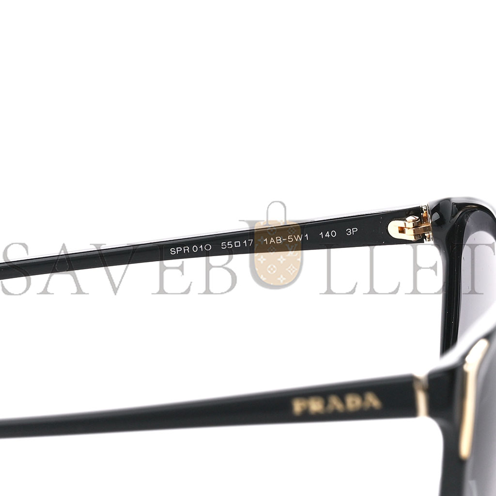 PRADA ACETATE SUNGLASSES SPR 01O BLACK PRADA ACETATE SUNGLASSES SPR 01O BLACK