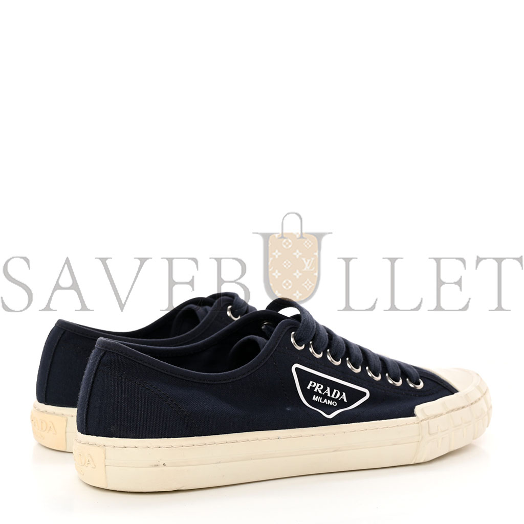 PRADA CANVAS TRIANGLE LOGO WHEEL 35MM SNEAKERS 42 NAVY PRADA CANVAS TRIANGLE LOGO WHEEL 35MM SNEAKERS 42 NAVY