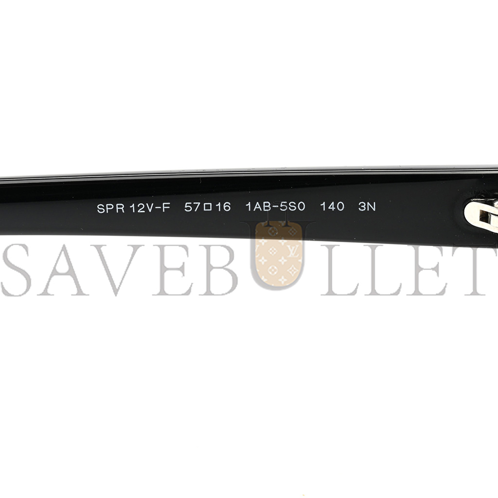 PRADA CAT EYE SUNGLASSES SPR 12V BLACK PRADA CAT EYE SUNGLASSES SPR 12V BLACK