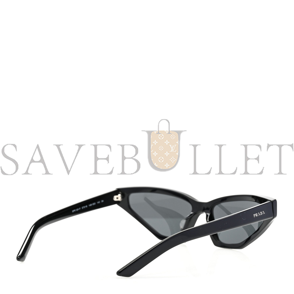 PRADA CAT EYE SUNGLASSES SPR 12V BLACK PRADA CAT EYE SUNGLASSES SPR 12V BLACK