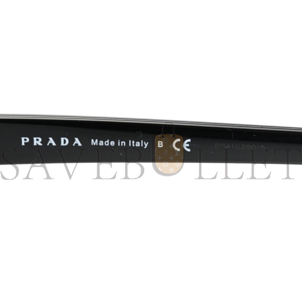 PRADA CAT EYE SUNGLASSES SPR 12V BLACK PRADA CAT EYE SUNGLASSES SPR 12V BLACK
