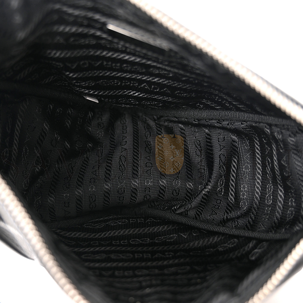 PRADA GRACE LUX TRIANGLE SHOULDER BAG BLACK (25*15*11cm) PRADA GRACE LUX TRIANGLE SHOULDER BAG BLACK (25*15*11cm)