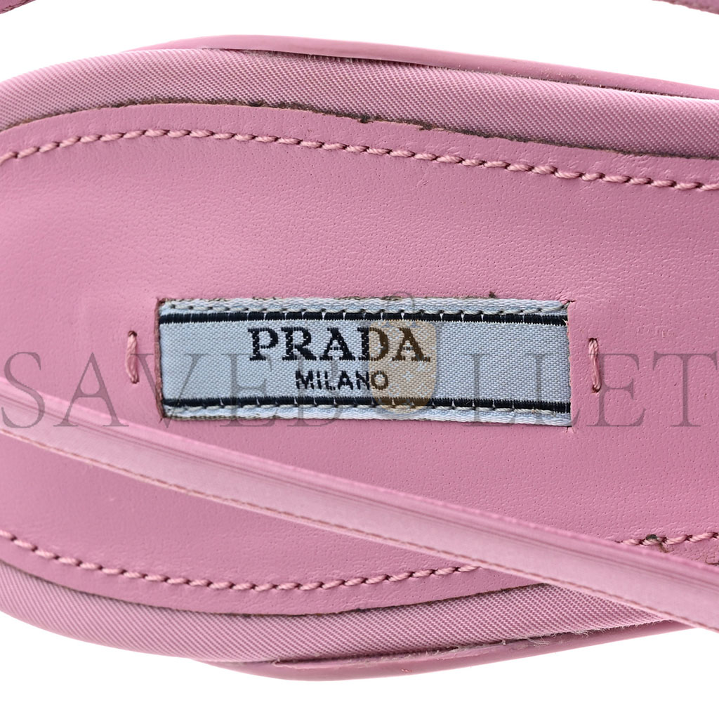 PRADA NYLON FLOWER POINTED TOE 45MM SLINGBACK PUMPS 40 PRIMULA PRADA NYLON FLOWER POINTED TOE 45MM SLINGBACK PUMPS 40 PRIMULA