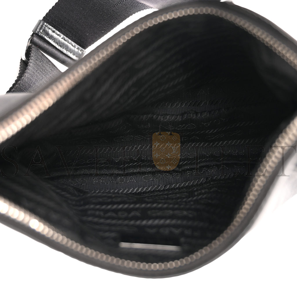 PRADA NYLON RE-EDITION 2005 SHOULDER BAG BLACK (22*18*6cm) PRADA NYLON RE-EDITION 2005 SHOULDER BAG BLACK (22*18*6cm)