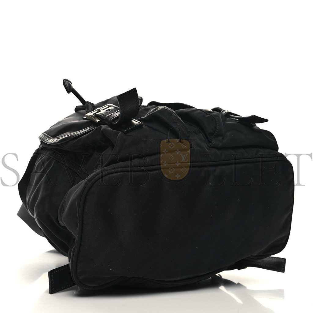 PRADA NYLON VELA MEDIUM BACKPACK BLACK (30*29*15cm) PRADA NYLON VELA MEDIUM BACKPACK BLACK (30*29*15cm)