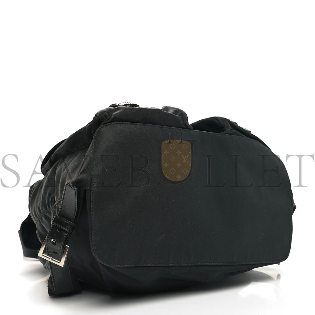 PRADA NYLON VELA MEDIUM BACKPACK BLACK (30*30*14cm) PRADA NYLON VELA MEDIUM BACKPACK BLACK (30*30*14cm)