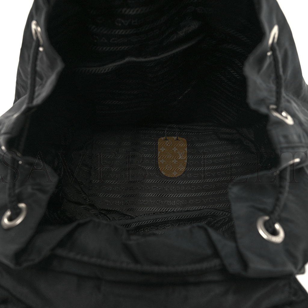 PRADA NYLON VELA MEDIUM BACKPACK BLACK (30*30*14cm) PRADA NYLON VELA MEDIUM BACKPACK BLACK (30*30*14cm)