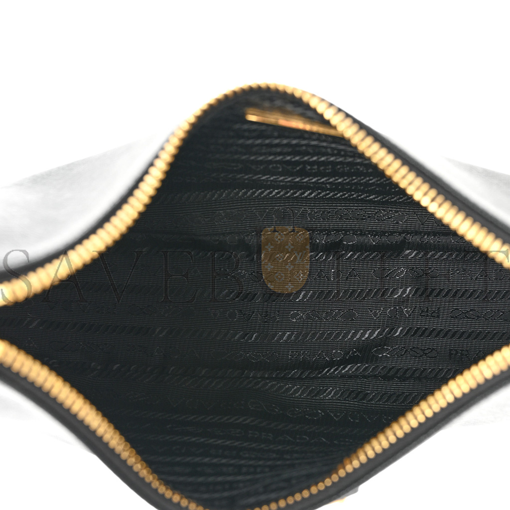 PRADA SAFFIANO LUX RE-EDITION 2005 SHOULDER BAG BLACK (22*17*6cm) PRADA SAFFIANO LUX RE-EDITION 2005 SHOULDER BAG BLACK (22*17*6cm)