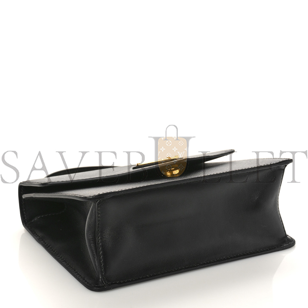 PRADA SAFFIANO SOFT CALFSKIN CHAIN SHOULDER BAG BLACK (20*13*6cm) PRADA SAFFIANO SOFT CALFSKIN CHAIN SHOULDER BAG BLACK (20*13*6cm)