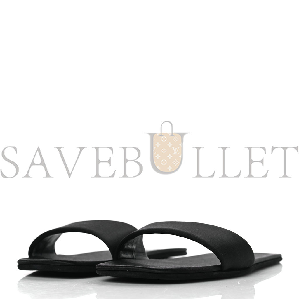 PRADA SATIN TRAVEL SLIDE SANDALS M 37.5 38.5 BLACK PRADA SATIN TRAVEL SLIDE SANDALS M 37.5 38.5 BLACK