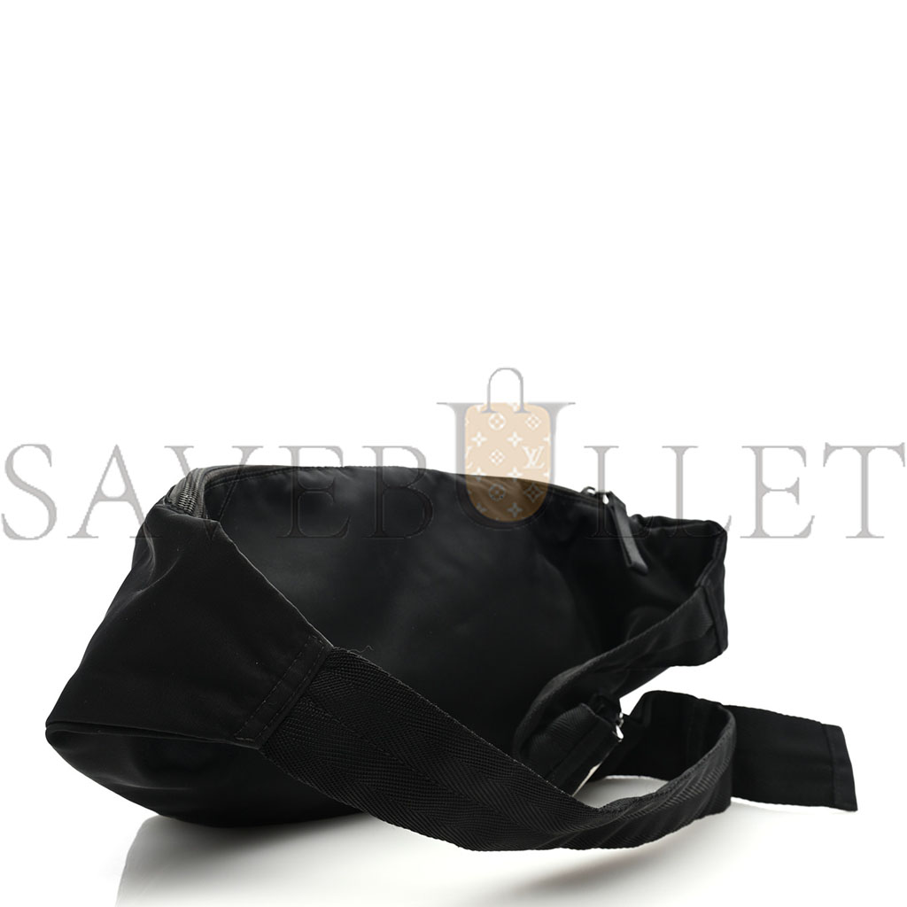 PRADA TESSUTO NYLON MONTAGNA BELT BAG BLACK (33*13*6cm) PRADA TESSUTO NYLON MONTAGNA BELT BAG BLACK (33*13*6cm)