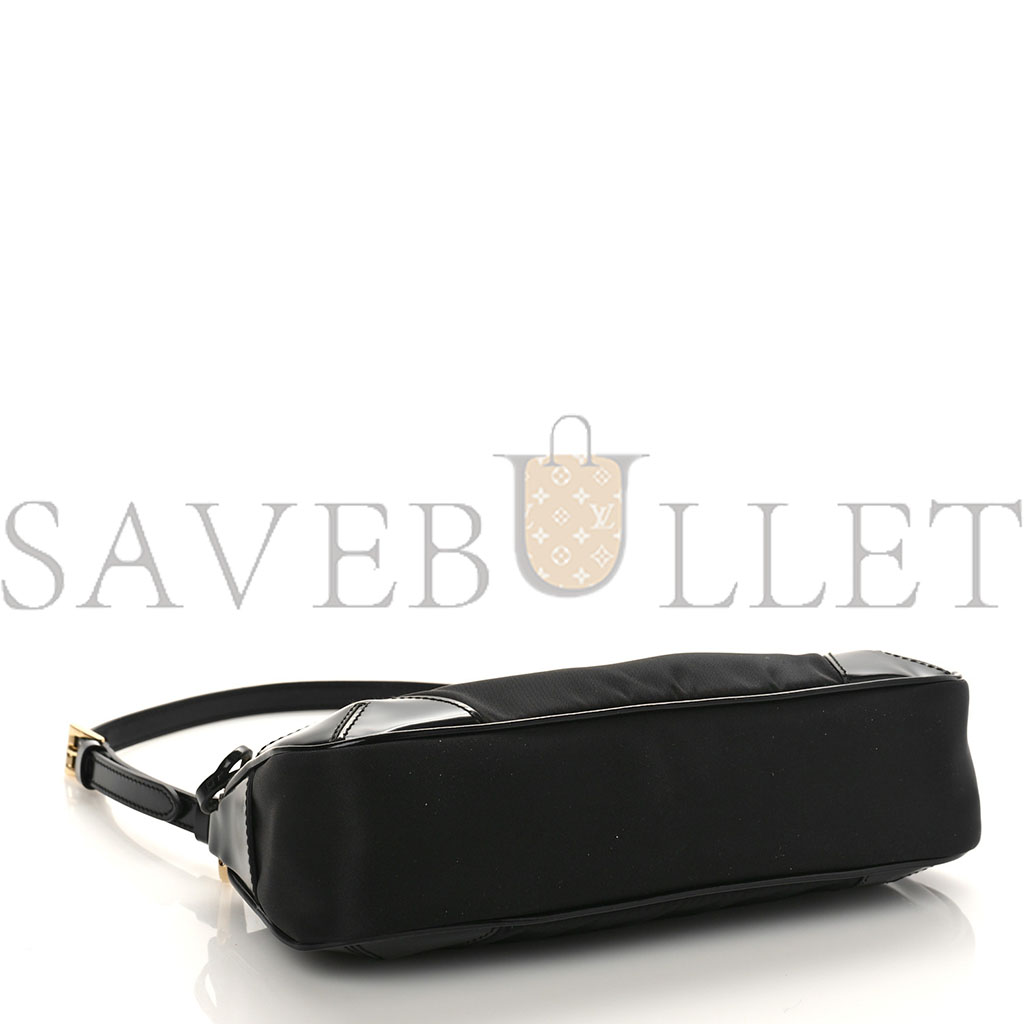 PRADA TESSUTO NYLON BRUSHED CALFSKIN RE-EDITION 2002 SHOULDER BAG BLACK (24*11*6cm) PRADA TESSUTO NYLON BRUSHED CALFSKIN RE-EDITION 2002 SHOULDER BAG BLACK (24*11*6cm)
